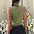 thumbnail image 5 of jobturf Floral Lace Tank Tops for Women Asymmetric Hem Slim&nbsp;Fitted Sleeveless Shirts Going Out Summer Blouses Beach Vacation Outfits S-XL, 5 of 6