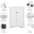 thumbnail image 4 of Spirich Multipurpose Corner Storage Cabinet with Adjustable Shelves, Small, White, Durable Metal Frame, 4 of 7