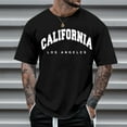 thumbnail image 4 of Caqnni Print T-Shirts for Men Funny Pattern Crewneck Short Sleeve Graphics Letter Print Tees Shirt (Z04-Black,L), 4 of 4