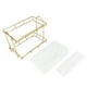 thumbnail image 1 of Organizador de baño de 2 niveles para mejorar el espacio y el estilo Glamour dorado, 1 of 8