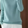 thumbnail image 3 of Admvng Womens Sweaters Heigh Neck Long Sleeve Loose Solid Blouse Turtleneck Sweater Tops, Size S-2XL, 3 of 3