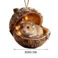 thumbnail image 3 of YOHAVEN Forest Animal Resin Ornaments Set With Mini Lights, Cute Hedgehog Raccoon And Friends In Acorn Homes, Hanging Christmas Tree Accents, Whimsical Holiday Décor Gift For Nature Lovers, 3 of 7