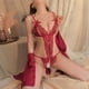 thumbnail image 3 of Lencería sexy, seducción de encaje sexy, mono abierto, ropa de dormir de mujer, conjunto de eliminación de uniforme gratis, 3 of 5
