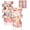 Pink, variant on Washi Tape Set, Floral Washi Stickers, 12 Rolls Sizes, for Junk Journal Scrapbook Tape, Journaling Scrapbooking Supplies, Planner Sticker DIY Craft DeCor (Blue)