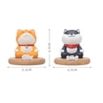 thumbnail image 2 of Animal Phone Stand,Resin Animal Statue Desktop Phone Holder,Anti Slip Cute Dog Desktop Phone Holder for Phone Stand-Grey, 2 of 7