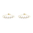 thumbnail image 1 of Qarigey con cordón para mujer, pulseras de circón de sauce, brazalete tipo cremallera, cadena de mano ajustable, accesorio de moda para boda Oro 2Conjunto, 1 of 6
