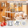 thumbnail image 2 of Fouet en Fil d'Acier Inoxydable Compatible avec KitchenAid K45WW WP9704329 KSM150 KSM160 K45 KSM90 Accessoire pour Robot, 2 of 5