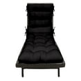thumbnail image 2 of RSH Decor: Tufted Chaise Lounge Cushion | 72” x 22” | All-Weather Spun Fabric | Black, 2 of 6