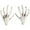 white, variant on Halloween Decorations,Halloween Decorations Outdoor Clearance,Halloween Skeleton Hands ,Ghost Realistic Plastic Fake Hands for Halloween Scary Props Decoration ,DIY Color Life Size Skeleton Hands