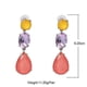 thumbnail image 5 of Pendientes colgantes geométricos con forma de gota de agua de cristal de alta calidad 2023 R,5 azul AB, 5 of 5