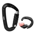 thumbnail image 4 of D Ring Buckle, Carabiner, Durable D Lock Carabiner 7075 Aerospace for Carabiner Clip black,gray,blue,red, 4 of 7