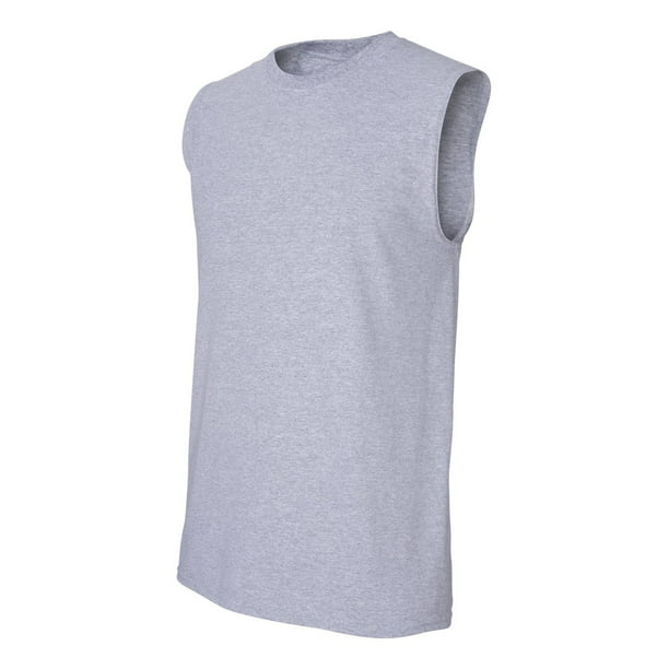Gildan - Gildan - Ultra Cotton Sleeveless T-Shirt - Walmart.com ...