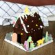 thumbnail image 5 of 2 piezas de moldes de silicona para galletas y pasteles navideños, moldes de silicona para casas navideñas, moldes de chocolate 3D para Navidad, moldes de silicona para casas de jengibre,, 5 of 5