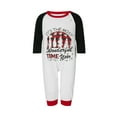 thumbnail image 2 of Meihuid Matching Family Pajamas Sets Christmas PJ's Letter Print Top and Plaid Pants Jammies Sleepwear, 2 of 10