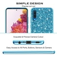 thumbnail image 5 of Compatible with Samsung Galaxy A50 Case, Glitter Sparkly Samsung Galaxy A50 Phone Case with Slim Silicone Shockproof Protective Bumper Cover for Cute Girls Women (Blue), 5 of 13