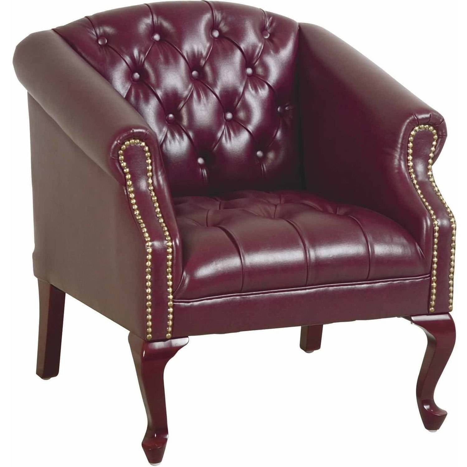 Queen Ann Traditional Ox Blood Chair
