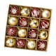 thumbnail image 4 of 16 piezas de adornos de bolas navideñas colgantes para manualidades, regalos de fiesta decorativos Oro rojo, 4 of 9