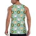 thumbnail image 3 of Gaeub Chicken Laying Eggs Men's Athletic Tank Top, Workout Sleeveless Shirts, Running Tank Tops for Gym, Running, Training - 3X-Large, 3 of 9