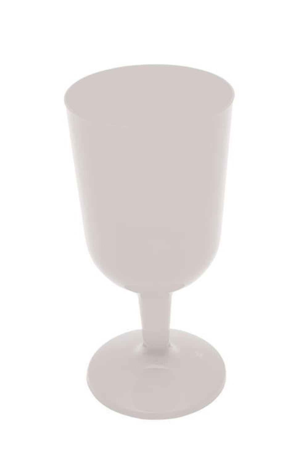 Club Pack of 96 Form & Function White Disposable Plastic Party Wine