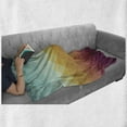 thumbnail image 6 of Indie Soft Flannel Fleece Throw Blanket, Mosaic Inspired Abstract Checkered Pattern Pastel Retro Rhombus Tile, Cozy Plush for Indoor and Outdoor Use, 50" x 60", Turquoise Marigold, by Ambesonne, 6 of 6