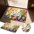 thumbnail image 2 of TIELUTT Easter Holiday Rug Colorful Bunny Egg Pattern Floor Mat for Home Party Indoor Outdoor Use Area Rugs under 50 Blanket Large Fuzzy Carpet Thick Carpet for Living Room Shag Rugs, 2 of 6