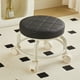thumbnail image 1 of Hogar y cocina, Muebles, Muebles de sala, Taburete pequeño con ruedas giratorias de 360 grados, asiento ergonómico y cómodo, taburetes de plástico., 1 of 6