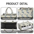 thumbnail image 4 of Large Capacity Tote Bag,Pioneer Flower Floral Print Pattern Handbag Fashion Luxury Tote Bag,15.7"x13"x 5.1" Inches,Laptop Compatible, 4 of 6