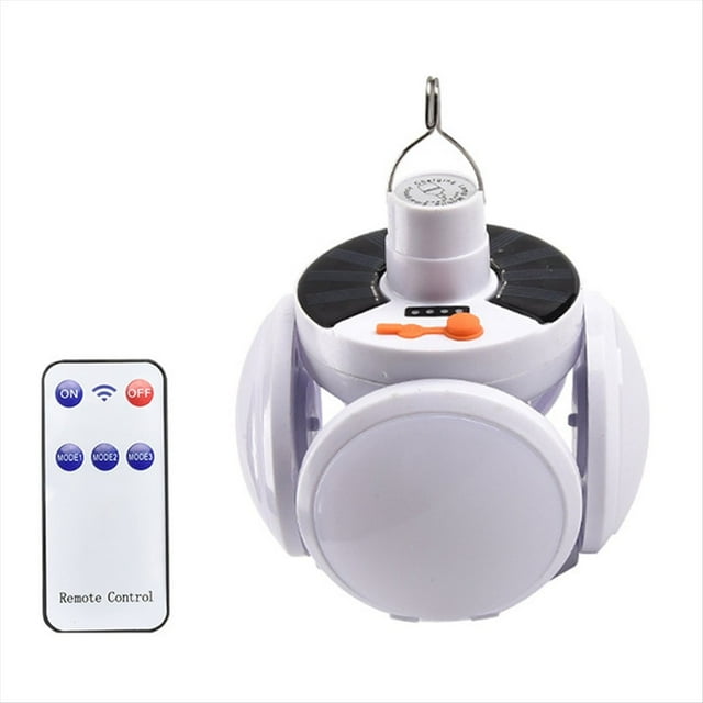 LáMpara de Camping con EnergíA Solar, Recargable por USB, LED, Control Remoto, Linterna Plegable, LáMpara de Emergencia PortáTil