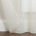 thumbnail image 5 of ECLIPSE Kiara Modern Sheer Voile Light Filtering Grommet Window Curtains for Bedroom (2 Panels), 54 in x 84 in, Ivory, 5 of 7