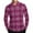 Hot Pink, variant on YFNNUP Mens Plaid Shirt Casual Button Down Flannel Shirts Long Sleeve Work Tshirt Lightweight Beach T-Shirts Dark Blue XXL