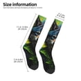 thumbnail image 2 of Naloa Realistic Style Wolf Warrior Thigh High Socks Extra Long Stretchy Sock Women Over Knee High Opaque Stocking Daily Wear, 2 of 6