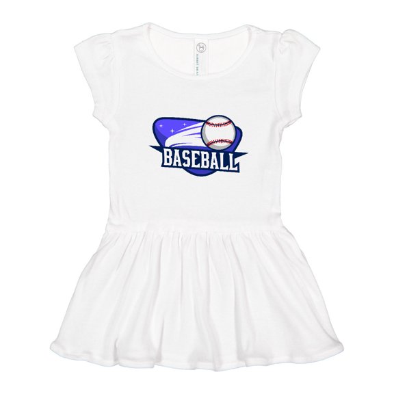 Inktastic Baseball Stars Girls Toddler Dress