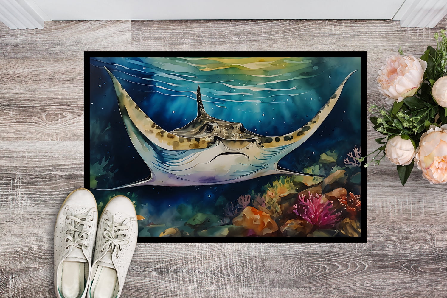 Carolines Treasures DAC2831MAT 18 x 27 in. Unisex Sting Ray Doormat