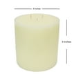 thumbnail image 5 of Mainstays Unscented Pillar Candle, 6x6 inches, Ivory (3-Wick), 5 of 6