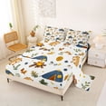thumbnail image 2 of Erosebridal Kids Camping Lover Full Size Sheets, Cartoon Capybara Bed Sheets, 4pcs, 2 of 5