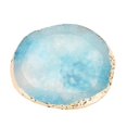 thumbnail image 1 of Palette de peinture pour nail art en résine, outil de manucure à bord doré, bleu, 1 of 4