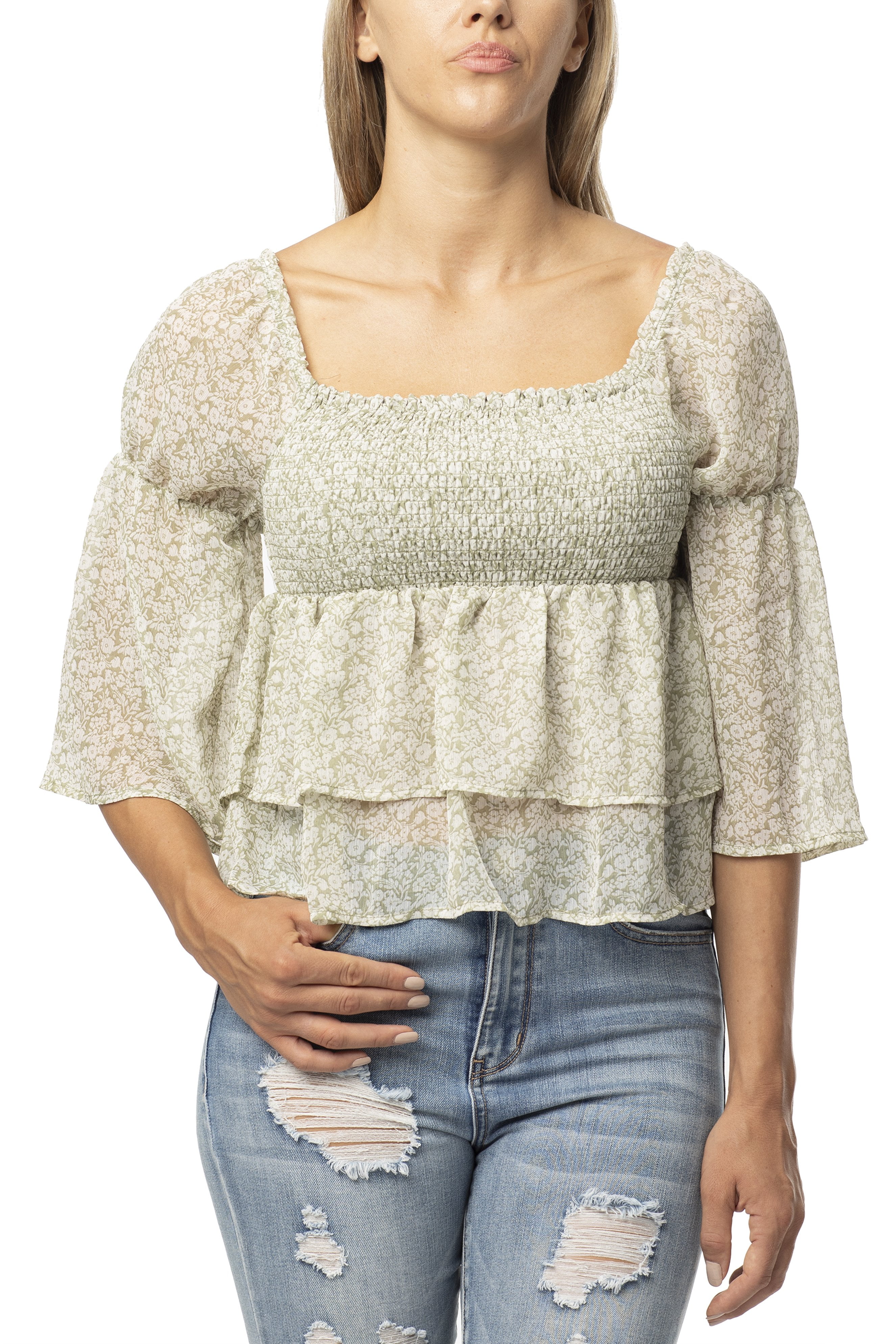 peplum babydoll top