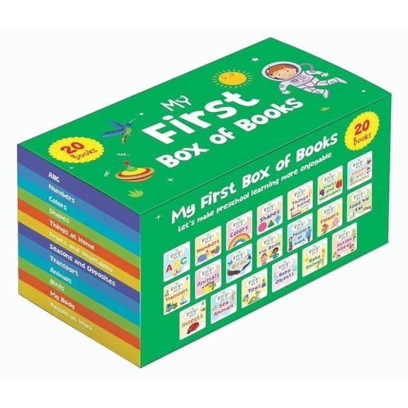 My First Learning Library Boxset (20 Books): A Boxset of 20 Illustrated Board Books Ideal Gift for Kids, Toddlers [Pengu, (Board Book)