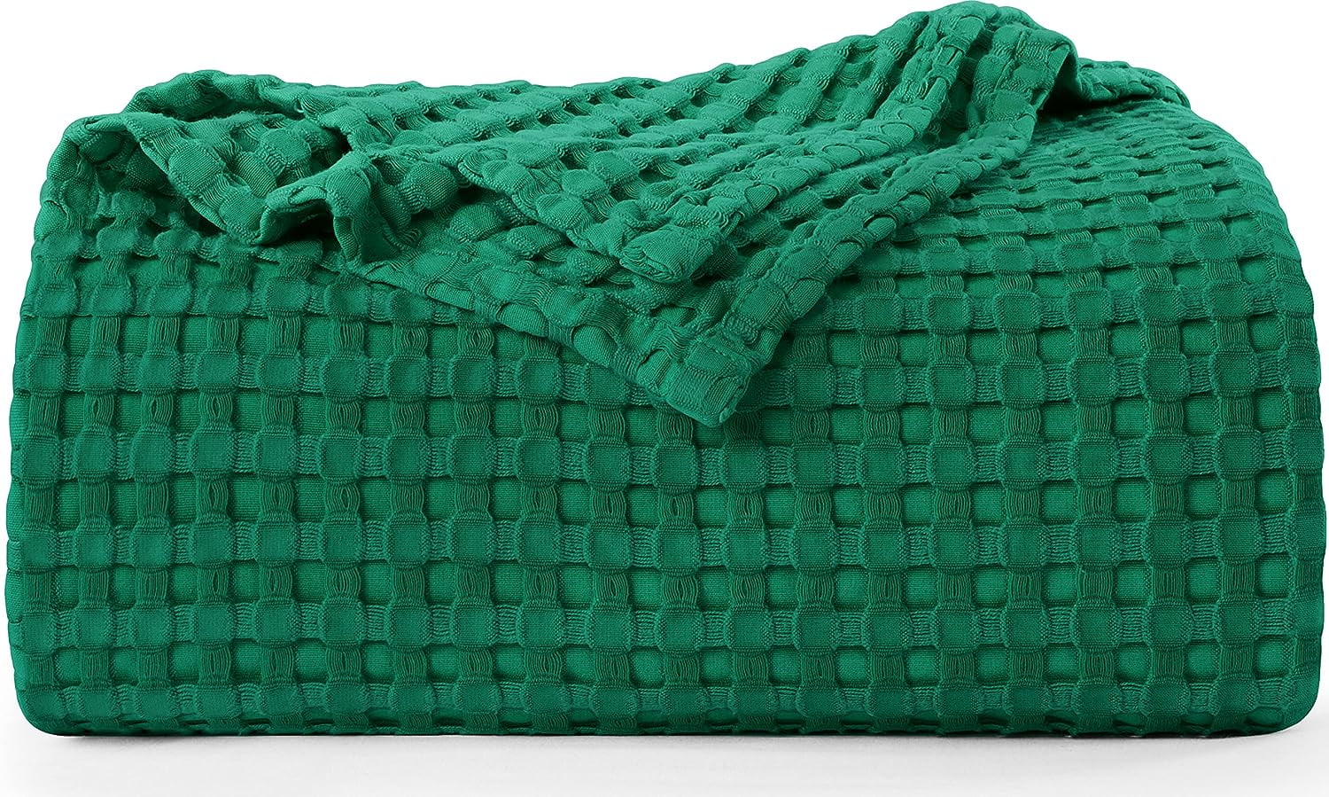 100 Cotton Waffle Weave Bed Blanket Soft, Breathable, and