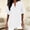 White Tops, variant on CUSTG Casual Blouses For Women Simple Summer Short Sleeve Shirts V Neck Solid Color Tunic Blouses Tee Trendy Tops