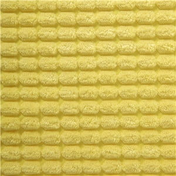 Soft Corduroy Corn Striped Velvet Series Decorative Throw Pillow, 22" x 22", Yellow, 2 Pack