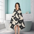 thumbnail image 6 of Halloween Ghost Boo Pattern Hooded Bath Towel，50"x30" for Ages 3 To 12 Kids, Quick Dry Lightweight Soft Microfiber Hood Beach Towel Cover Up for Kids, 6 of 7