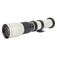 thumbnail image 1 of Teleobjetivo, Full Metal 500mm F8 F32 Enfoque Manual Teleobjetivo Focal Fijo con Anillo de Trípode, Llave, Cubierta de Lente, para Cámaras para Canon con Montura EF Ecomeon no, 1 of 6