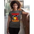thumbnail image 3 of Coolest Turkey in Town Thanksgiving Funny Cool Sunglasses Unisex Men's T-shirt For Men, L, Charcoal, 3 of 6