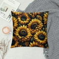 thumbnail image 2 of GOSMITH Retro Sunflowers Floral Pattern  Pillowcases Pillows Covers Cases Bedroom Decor Decoration Rectangle Two Sides Printed Hotel,Cafe,Car,Sofa Throw Pillow Case Cushion Cover White, 2 of 5