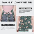thumbnail image 6 of Cute Hedgehog Pattern with Pioneer Flower Apron-Garden Aprons for Women with Pockets-Cotton Linen Waterproof Kitchen Cooking Gardening Aprons Adjustable for Kitchen,Cooking,BBQ and Salon 33x27 Inch, 6 of 7