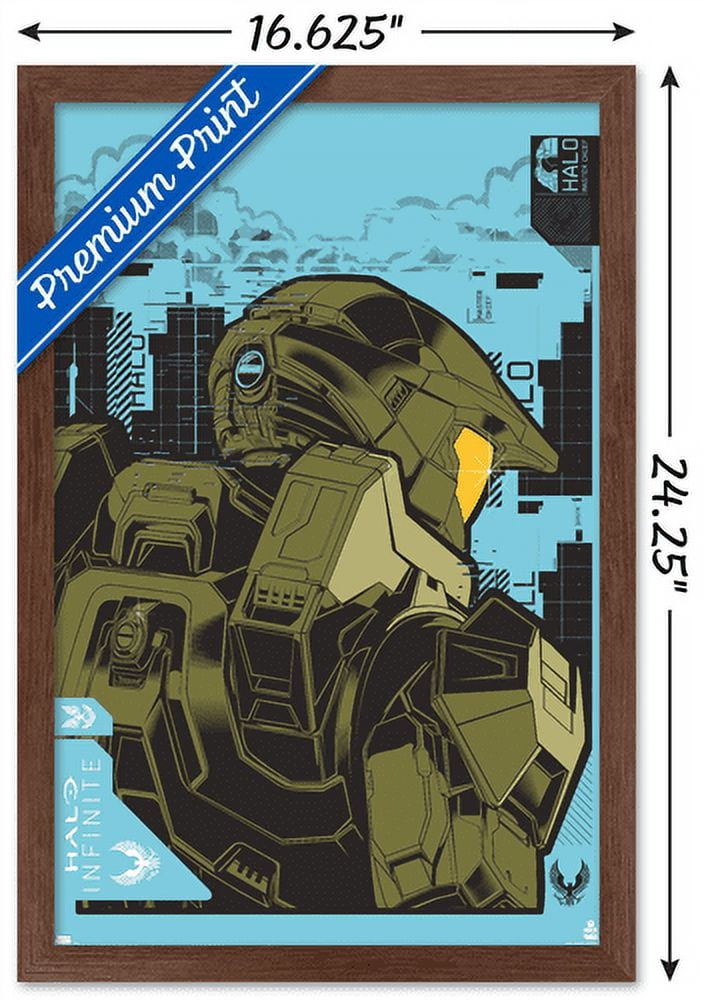 Halo Infinite - Icon Wall Poster, 14.725" x 22.375", Framed