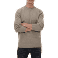 thumbnail image 6 of Puztloy Mens Sweater Sweatshirt Crewneck Cotton Men Clothing Winter Fall Soft Casual Classic Pullover with Ribbing Edge 2025, 6 of 7