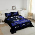 thumbnail image 3 of Erosebridal Soccer Sports Bedding Sets with Comforter , Black Navy 2pcs, Super Cozy, Chicago, 3 of 6