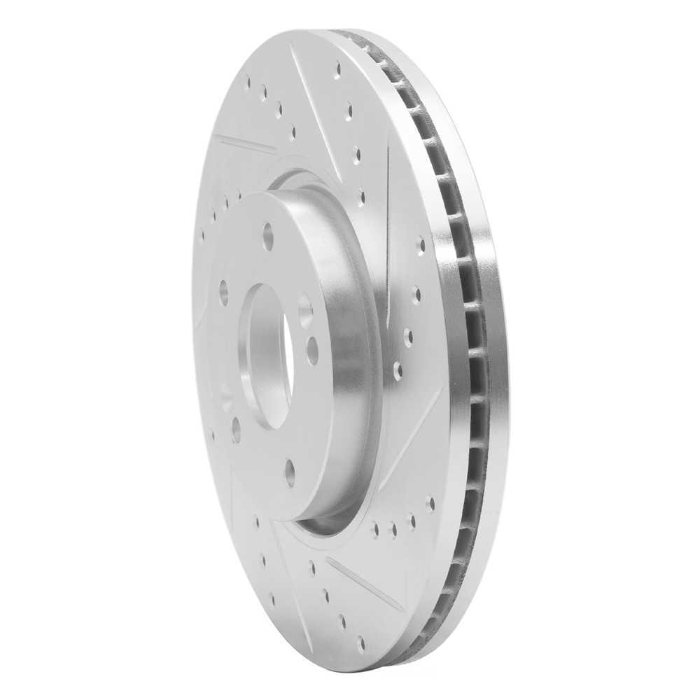 Dynamic Friction Company 631-21032R DFC Brake Rotor - Drilled And Slotted - Silver